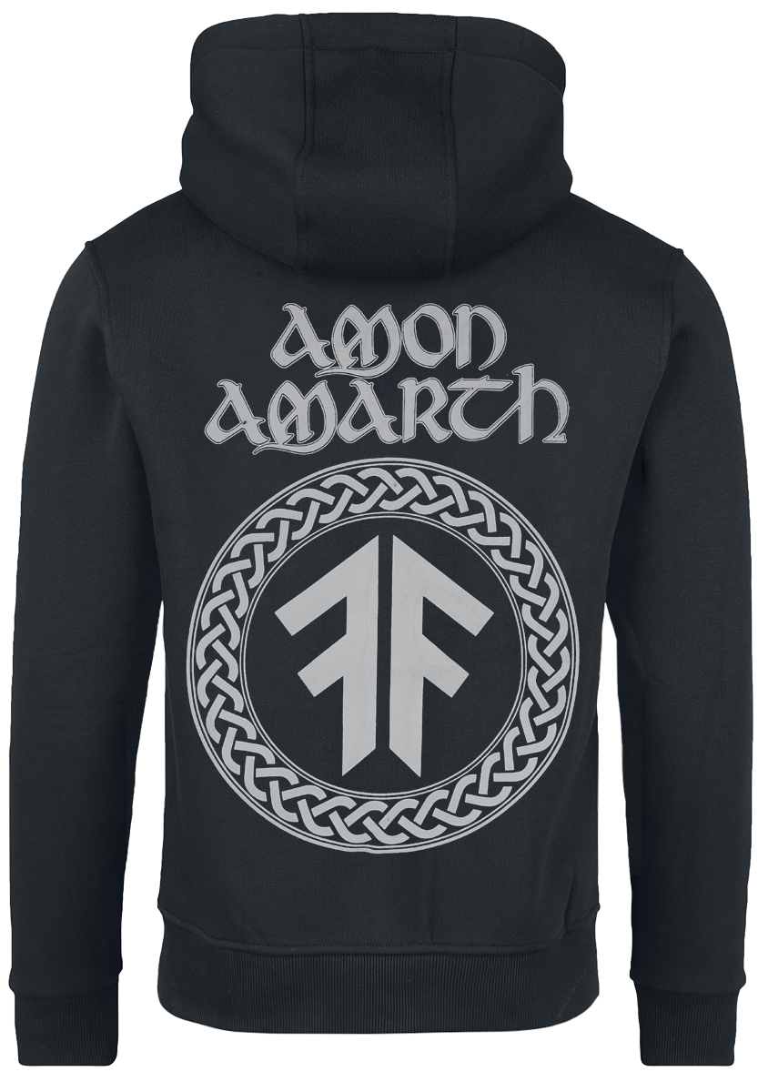 Sweat-shirt à capuche  de Amon Amarth - Logo - S à XXL - pour Homme - noir - Amon Amarth - View 2