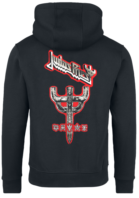 Sweat-shirt à capuche  de Judas Priest - Logo - S à XXL - pour Homme - noir - Judas Priest - View 2