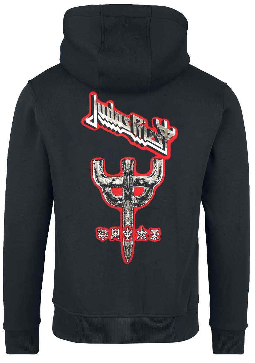 Sweat-shirt à capuche  de Judas Priest - Logo - S à XXL - pour Homme - noir - Judas Priest - View 2