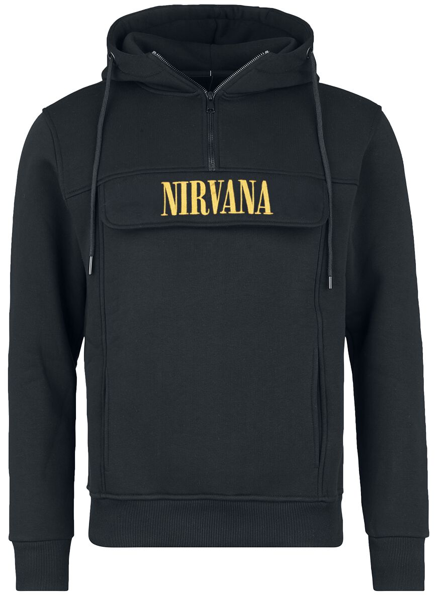 Sweat-shirt à capuche  de Nirvana - Logo - M à 3XL - pour Homme - noir - Nirvana