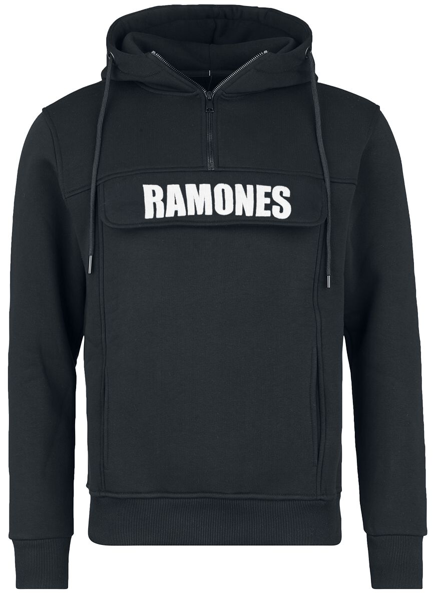 Sweat-shirt à capuche  de Ramones - Logo - S à 3XL - pour Homme - noir - Ramones