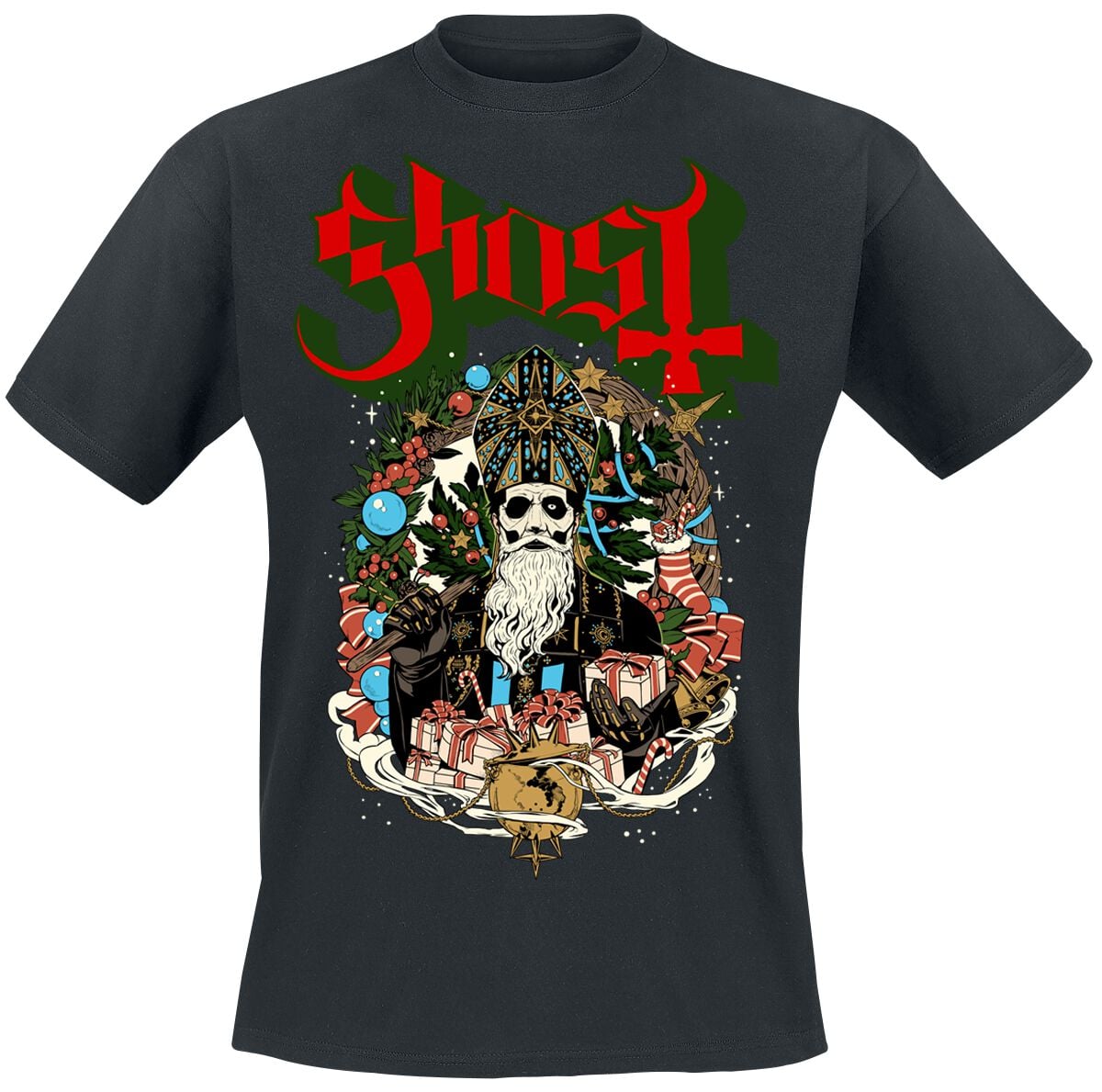 T-Shirt Manches courtes  de Ghost - Father Christmas - S à 4XL - pour Homme - noir - Ghost