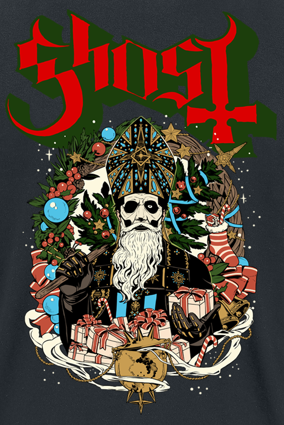 T-Shirt Manches courtes  de Ghost - Father Christmas - S à 4XL - pour Homme - noir - Ghost - View 2