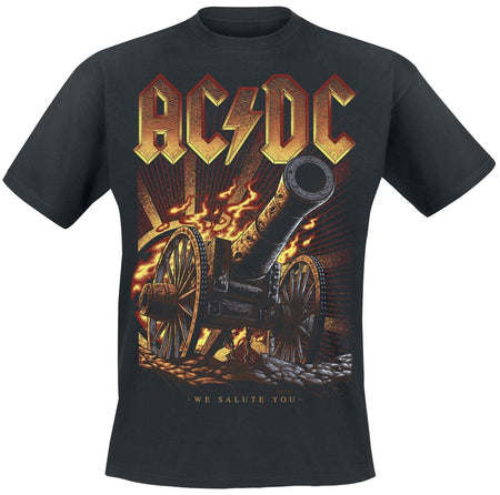 T-Shirt Manches courtes  de AC/DC - Burning Salute - S à 3XL - pour Homme - noir - AC/DC