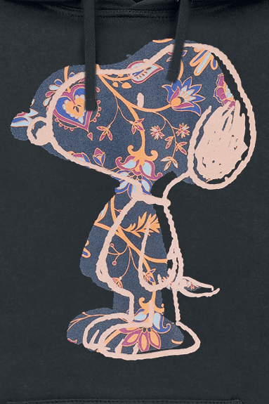 Sweat-shirt à capuche  de Snoopy - Snoopy Doré - S à XXL - pour Femme - noir - Snoopy - View 2