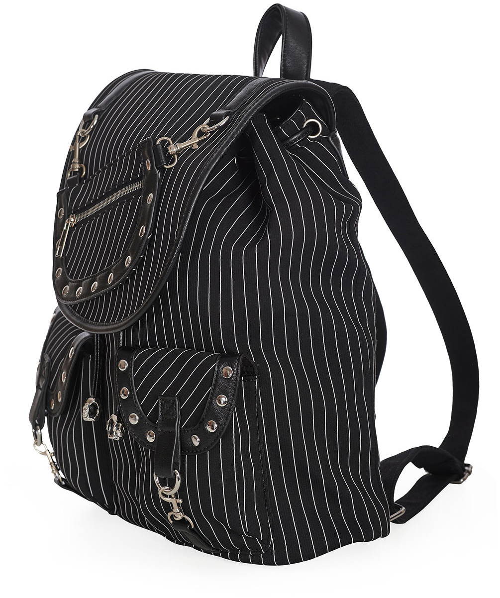 Sac à dos Gothic de Banned Alternative - Black Core Pinstripe - pour Femme - noir - Banned Alternative - View 2