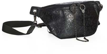 Sac Banane Gothic de Banned Alternative - Damien Embossed - pour Femme - noir - Banned Alternative - View 2