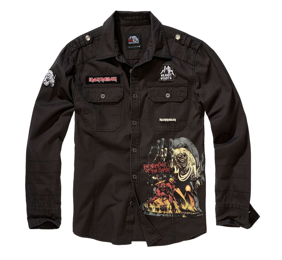 Chemise manches longues  de Iron Maiden - Luis Vintage Shirt - S à 7XL - pour Homme - noir - Iron Maiden