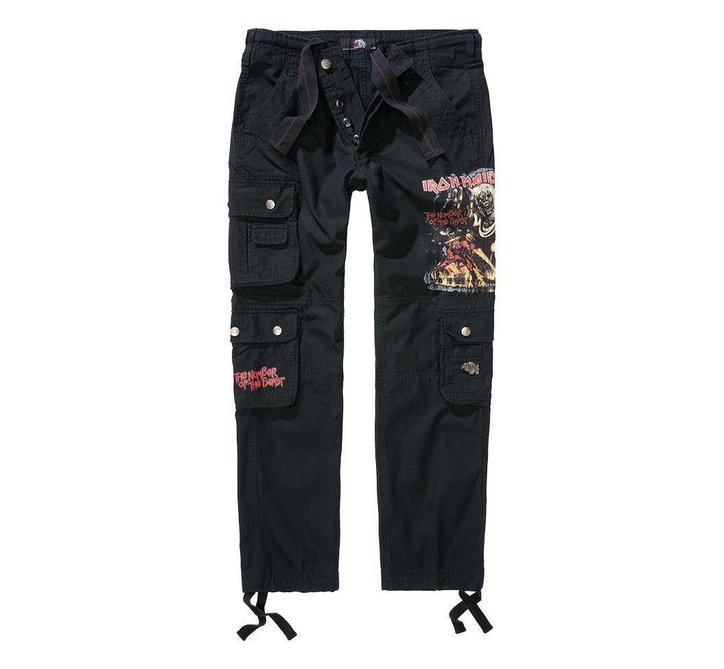Pantalon Cargo  de Iron Maiden - Pure Slim Trousers - S à 5XL - pour Homme - noir - Iron Maiden