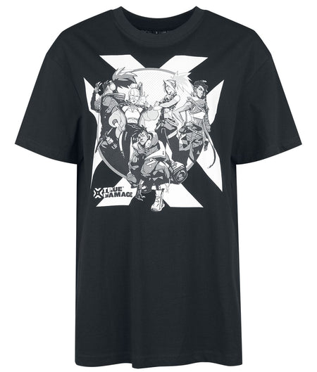 T-Shirt Manches courtes Gaming de League of Legends - Arcane - True Damage - Cover - S à XXL - pour Femme - noir - League Of Legends