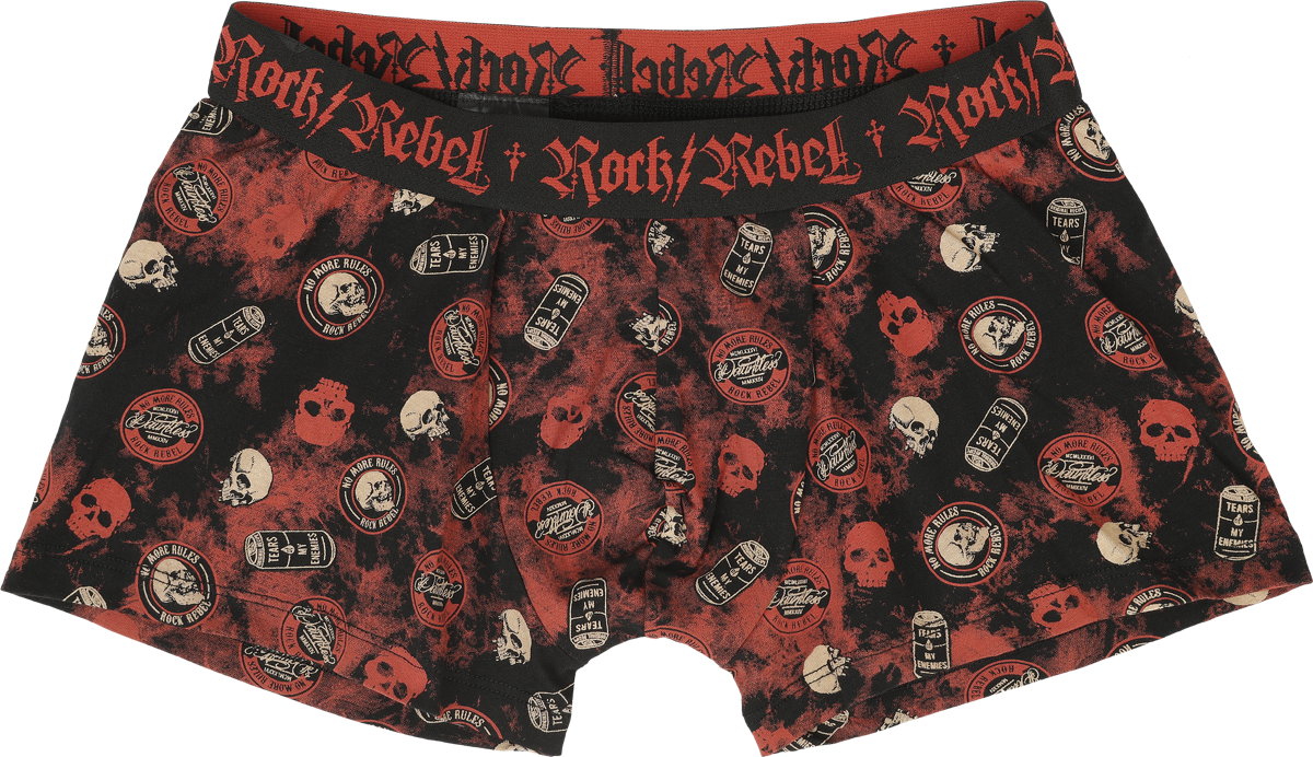 Lot de Boxers  de Rock Rebel by EMP - S à XXL - pour Homme - noir - Rock Rebel by EMP - View 2