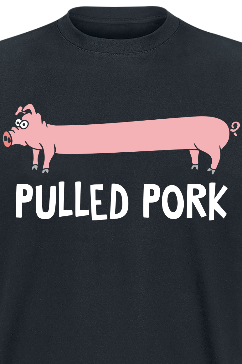 T-Shirt Manches courtes Fun de Tierisch - Pulled Pork - M à 3XL - pour Homme - noir - Tierisch - View 2