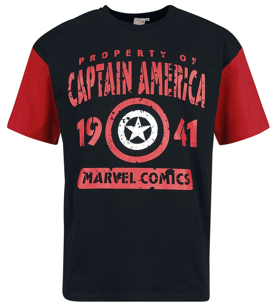T-Shirt Manches courtes Disney de Captain America - Captain America 1941 - T-shirt - S à XXL - pour Homme - multicolore - Captain America