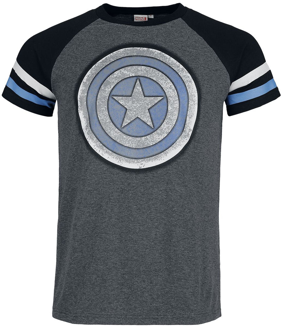T-Shirt Manches courtes Disney de Captain America - Captain America Shield - XL à XXL - pour Homme - multicolore - Captain America