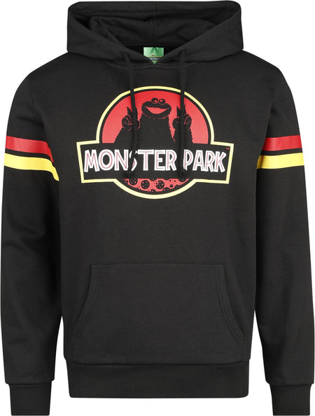 Sweat-shirt à capuche  de Sesame Street - Monster Park - M à XL - pour Homme - noir - Sesame Street