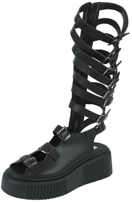 Tongs Gothic de Altercore - Britney Vegan - EU36 à EU41 - pour Femme - noir - Altercore