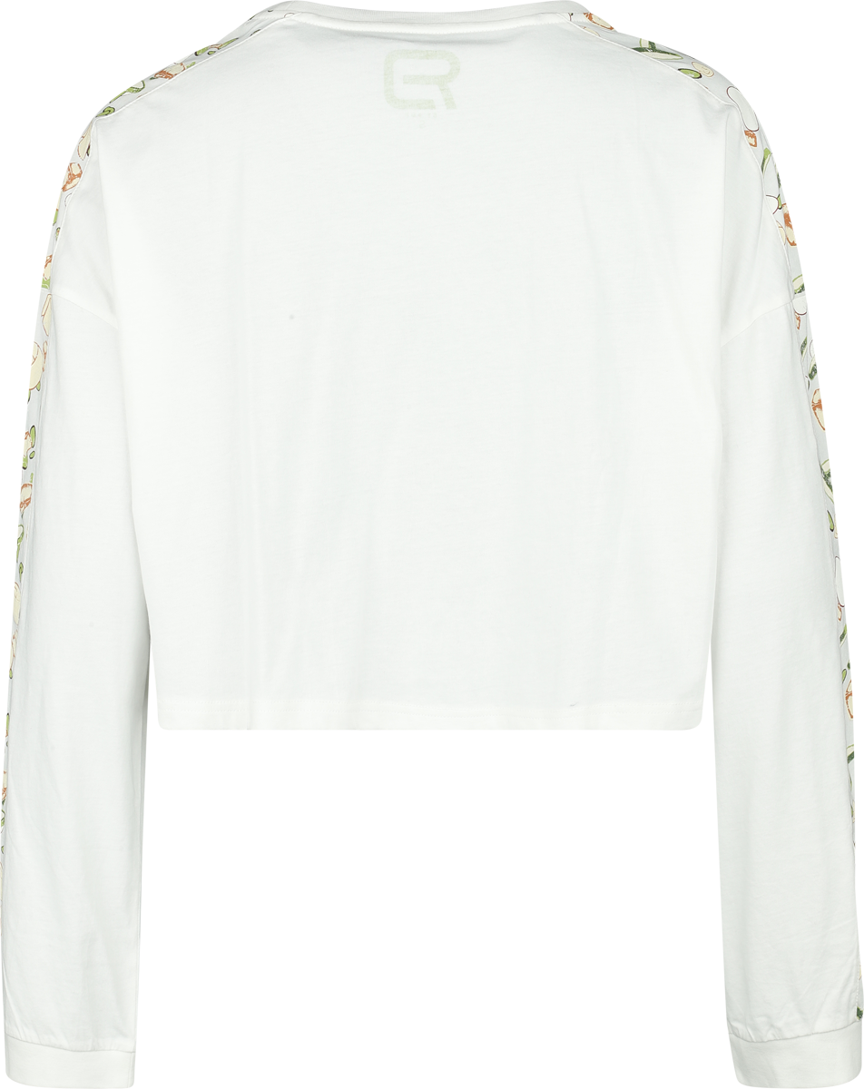 T-shirt manches longues  de RED by EMP - Cropped Longsleeve With Frog Print - S à XXL - pour Femme - beige - RED by EMP - View 2