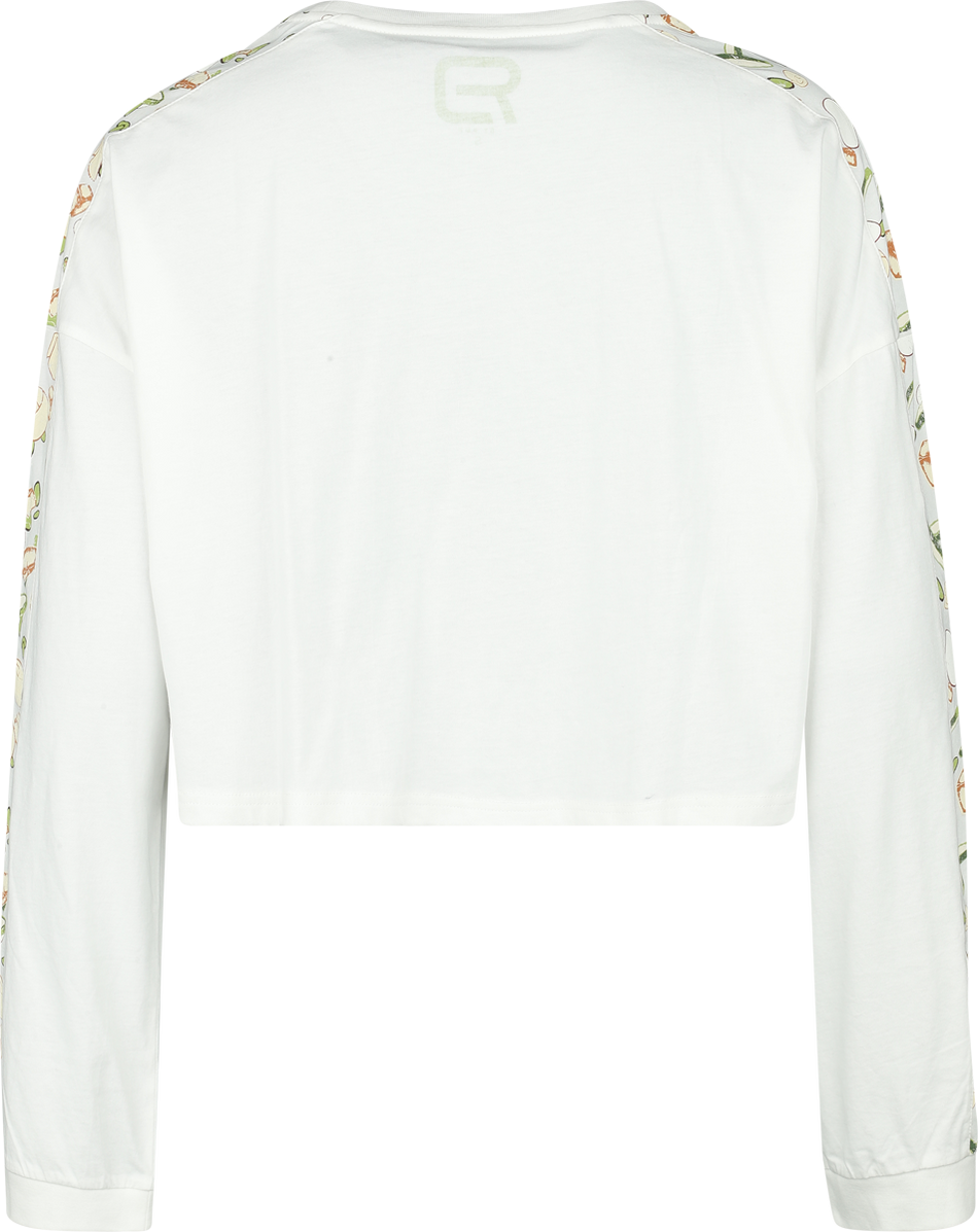 T-shirt manches longues  de RED by EMP - Cropped Longsleeve With Frog Print - S à XXL - pour Femme - beige - RED by EMP - View 2