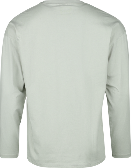 T-shirt manches longues  de RED by EMP - Longsleeve With Frontpocket And Small Print - S à M - pour Homme - vert clair - RED by EMP - View 2