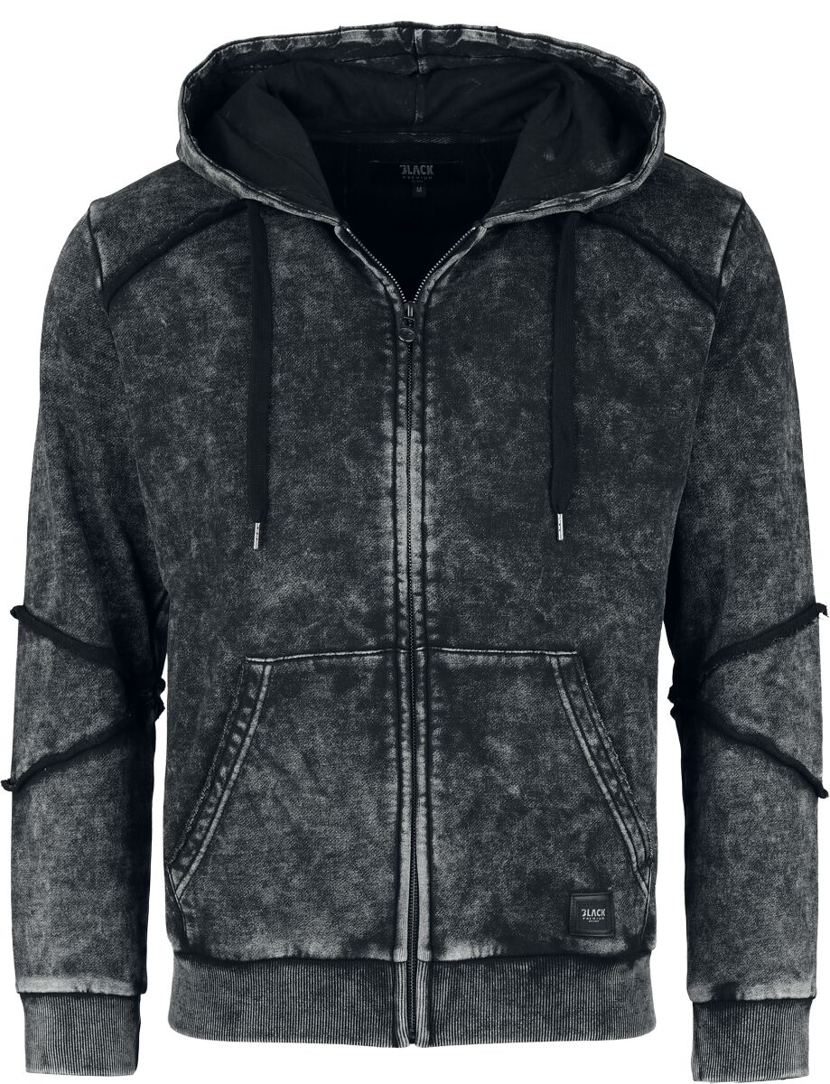 Sweat-shirt zippé à capuche  de Black Premium by EMP - Mask Of Sanity - S à XL - pour Homme - noir - Black Premium by EMP