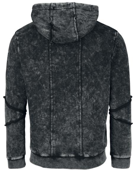 Sweat-shirt zippé à capuche  de Black Premium by EMP - Mask Of Sanity - S à XXL - pour Homme - noir - Black Premium by EMP - View 2