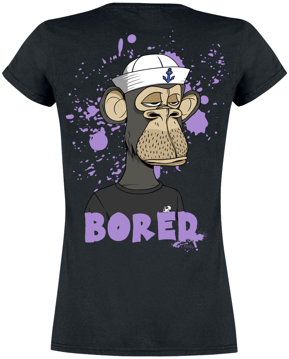 T-Shirt Manches courtes  de Bored Of Directors - Bored Captain - S à XL - pour Femme - noir - Bored Of Directors - View 2