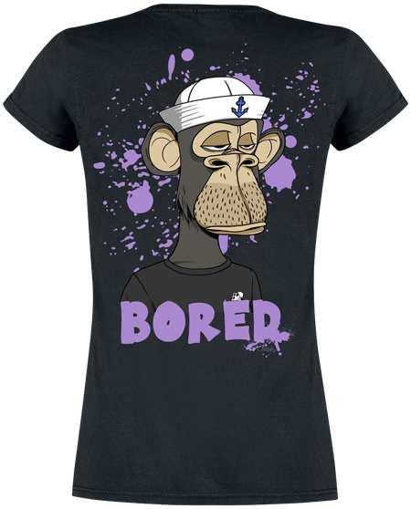 T-Shirt Manches courtes  de Bored Of Directors - Bored Captain - S à XL - pour Femme - noir - Bored Of Directors - View 2