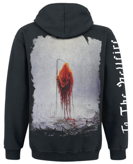 Sweat-shirt zippé à capuche  de Lorna Shore - To The Hellfire - S à XXL - pour Homme - noir - Lorna Shore - View 2
