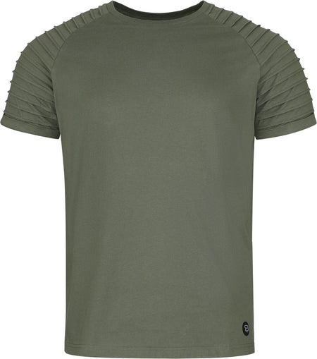 T-Shirt Manches courtes  de RED by EMP - T-Shirt Avec Plis Décoratifs - M à XXL - pour Homme - olive - RED by EMP