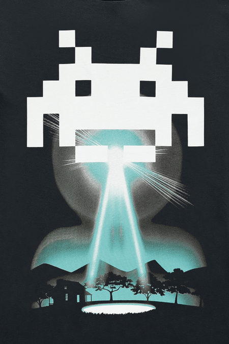 T-shirt Gaming de Space Invaders - Beam Me Up - 110/116 à 134/140 - pour filles & garçonse - noir - Space Invaders - View 2