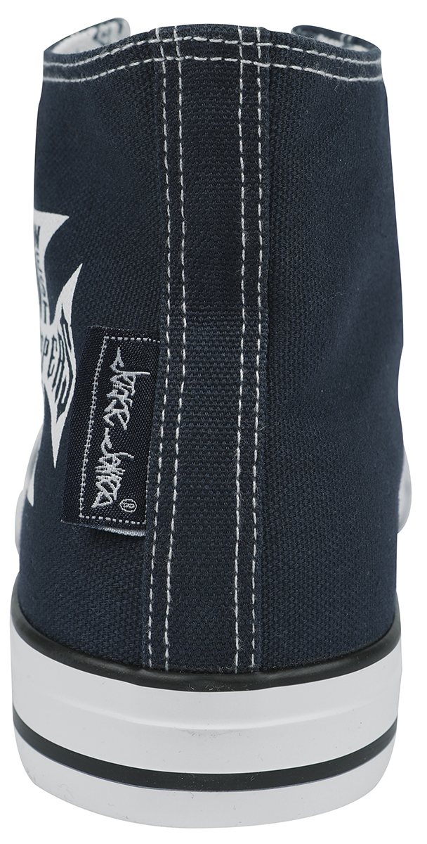 Baskets hautes Rockabilly de West Coast Choppers - Warrior - Baskets Montantes - EU40 à EU46 - pour Homme - marine - West Coast Choppers - View 2