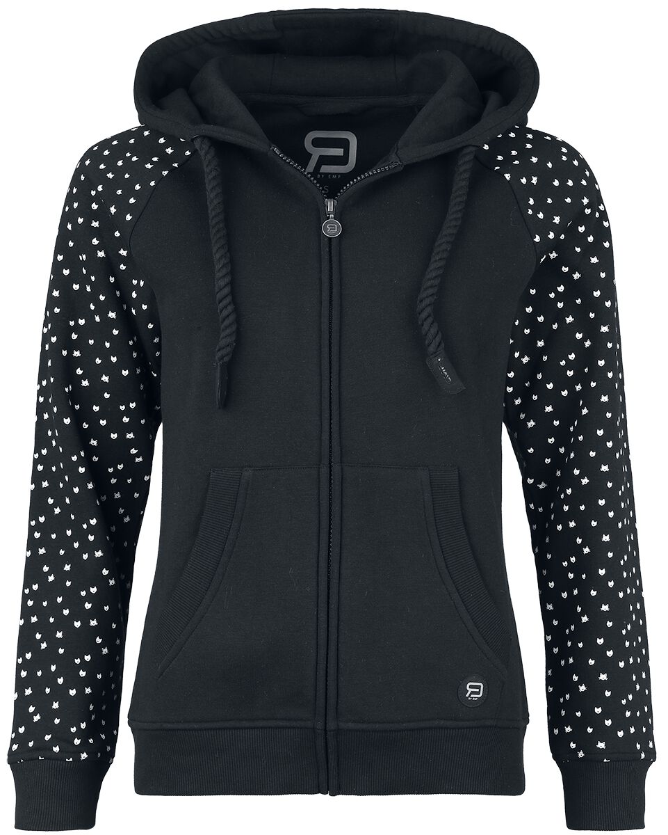 Sweat-shirt zippé à capuche  de RED by EMP - Veste à Capuche - S à XXL - pour Femme - noir - RED by EMP