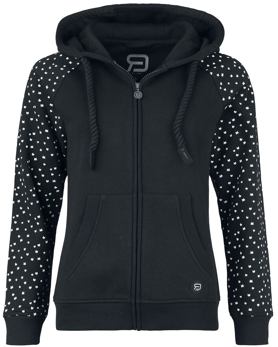 Sweat-shirt zippé à capuche  de RED by EMP - Veste à Capuche - S à XXL - pour Femme - noir - RED by EMP