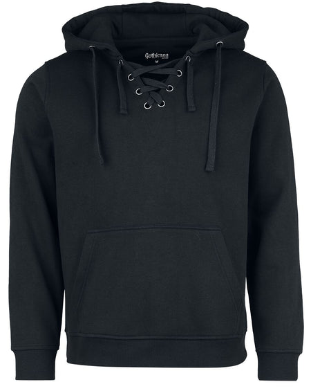 Sweat-shirt à capuche Gothic de Gothicana by EMP - Samsaveel - L à XXL - pour Homme - noir - Gothicana by EMP