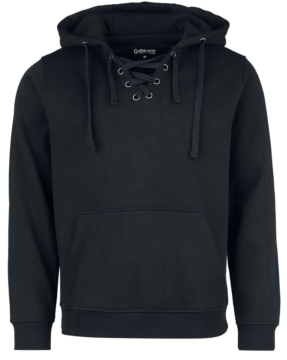 Sweat-shirt à capuche Gothic de Gothicana by EMP - Samsaveel - L à XXL - pour Homme - noir - Gothicana by EMP