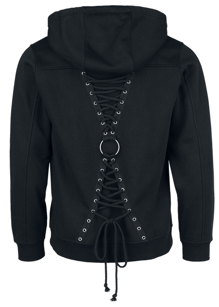 Sweat-shirt à capuche Gothic de Gothicana by EMP - Samsaveel - L à XXL - pour Homme - noir - Gothicana by EMP - View 2