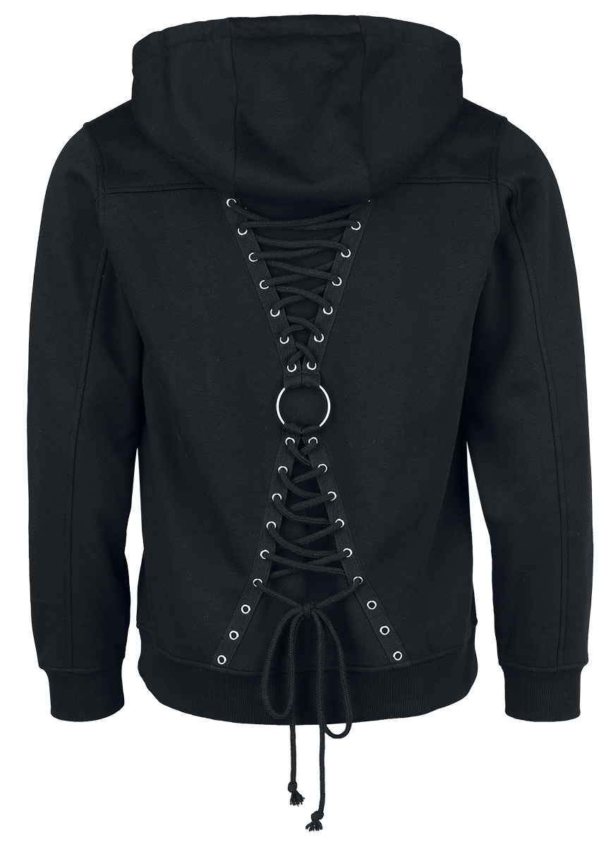 Sweat-shirt à capuche Gothic de Gothicana by EMP - Samsaveel - L à XXL - pour Homme - noir - Gothicana by EMP - View 2