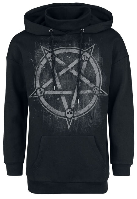 Sweat-shirt à capuche Gothic de Gothicana by EMP - Sweat à Capuche avec Col - S à XXL - pour Homme - noir - Gothicana by EMP