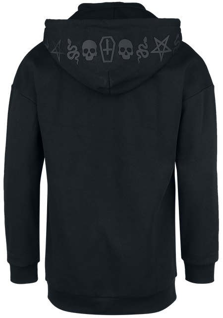 Sweat-shirt à capuche Gothic de Gothicana by EMP - Sweat à Capuche avec Col - S à XXL - pour Homme - noir - Gothicana by EMP - View 2