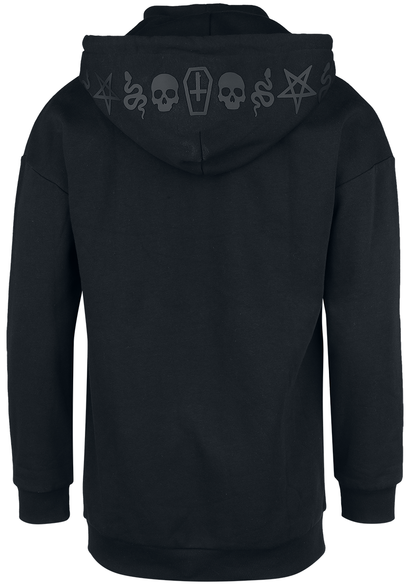 Sweat-shirt à capuche Gothic de Gothicana by EMP - Sweat à Capuche avec Col - S à XXL - pour Homme - noir - Gothicana by EMP - View 2
