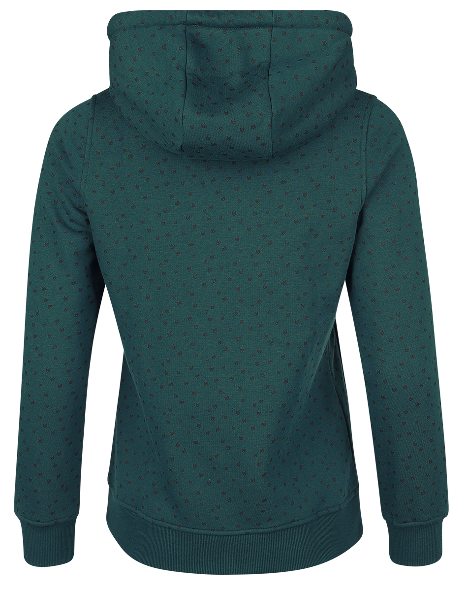 Sweat-shirt à capuche  de RED by EMP - Sweat à Cpauche Imprimé Intégral - S à XL - pour Femme - vert foncé - RED by EMP - View 2
