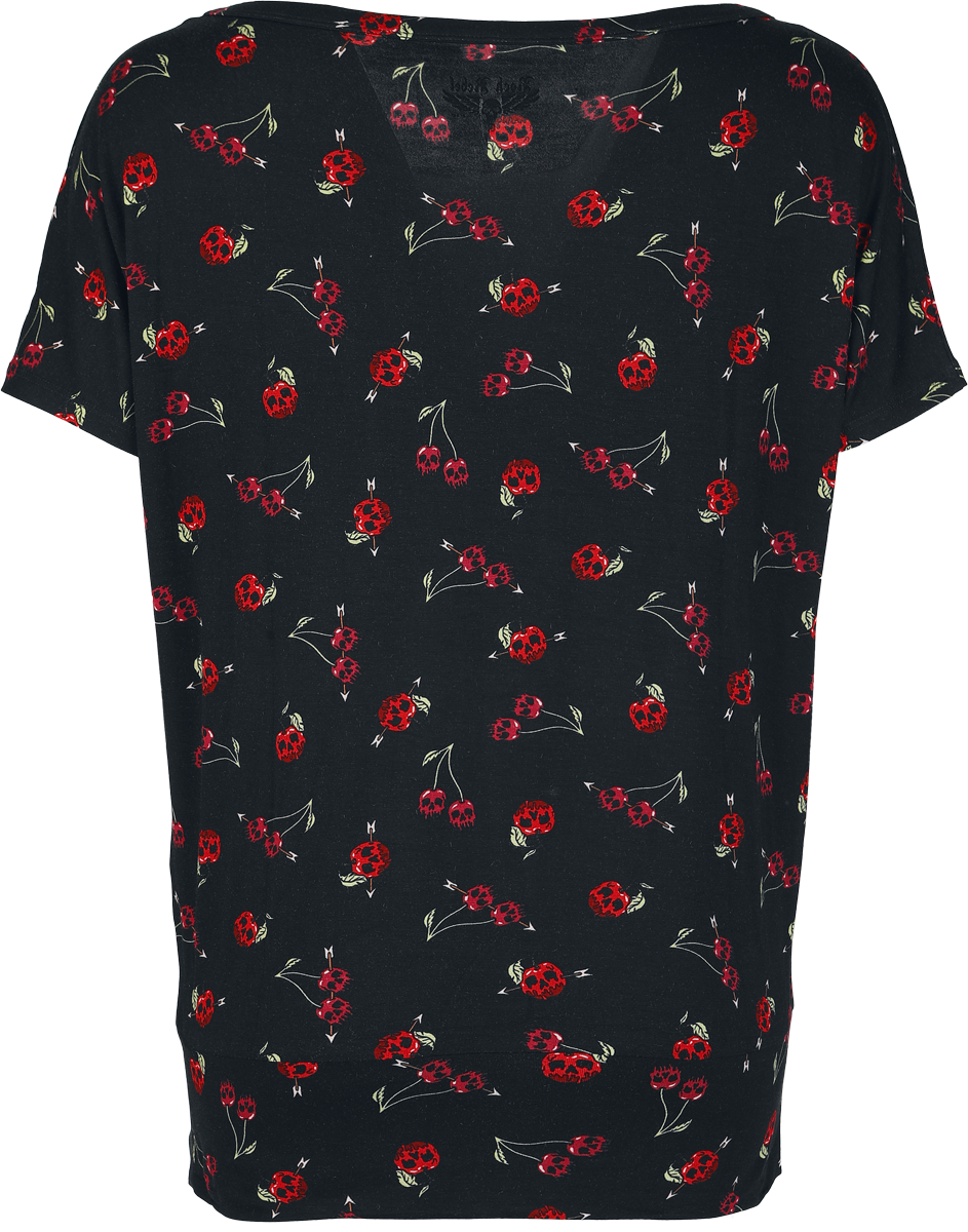 T-Shirt Manches courtes  de Rock Rebel by EMP - S à XL - pour Femme - noir - Rock Rebel by EMP - View 2