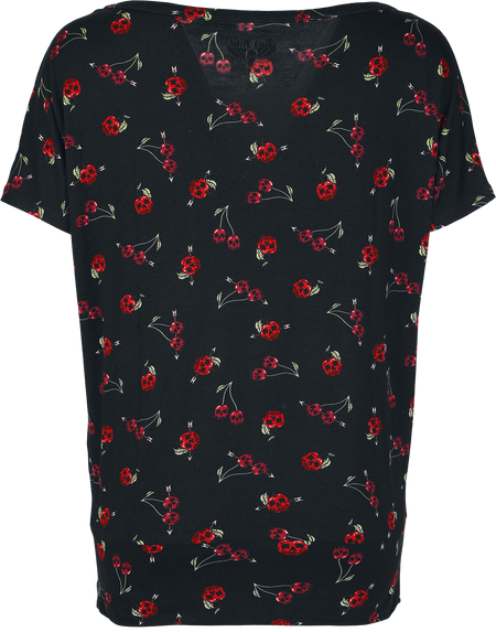 T-Shirt Manches courtes  de Rock Rebel by EMP - S à XL - pour Femme - noir - Rock Rebel by EMP - View 2