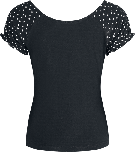 T-Shirt Manches courtes  de RED by EMP - T-Shirt Manches Bouffantes - S à XXL - pour Femme - noir - RED by EMP - View 2