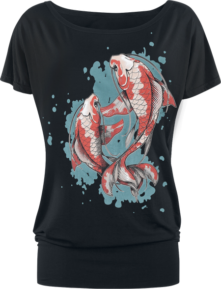 T-Shirt Manches courtes  de Full Volume by EMP - Can You Read My Mind - S à XXL - pour Femme - noir - Full Volume by EMP - View 2