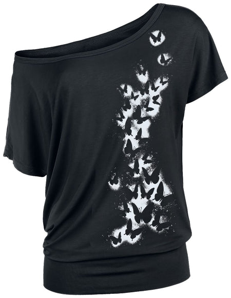 T-Shirt Manches courtes  de Full Volume by EMP - S à XXL - pour Femme - noir - Full Volume by EMP