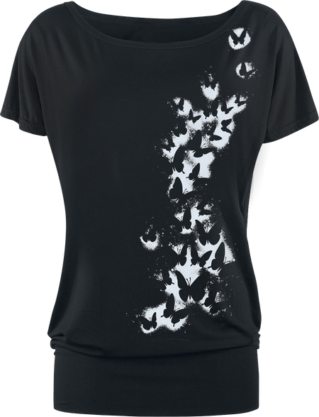 T-Shirt Manches courtes  de Full Volume by EMP - S à XXL - pour Femme - noir - Full Volume by EMP - View 2
