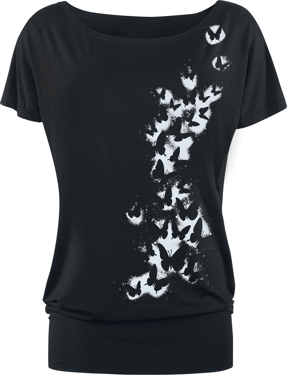 T-Shirt Manches courtes  de Full Volume by EMP - S à XXL - pour Femme - noir - Full Volume by EMP - View 2
