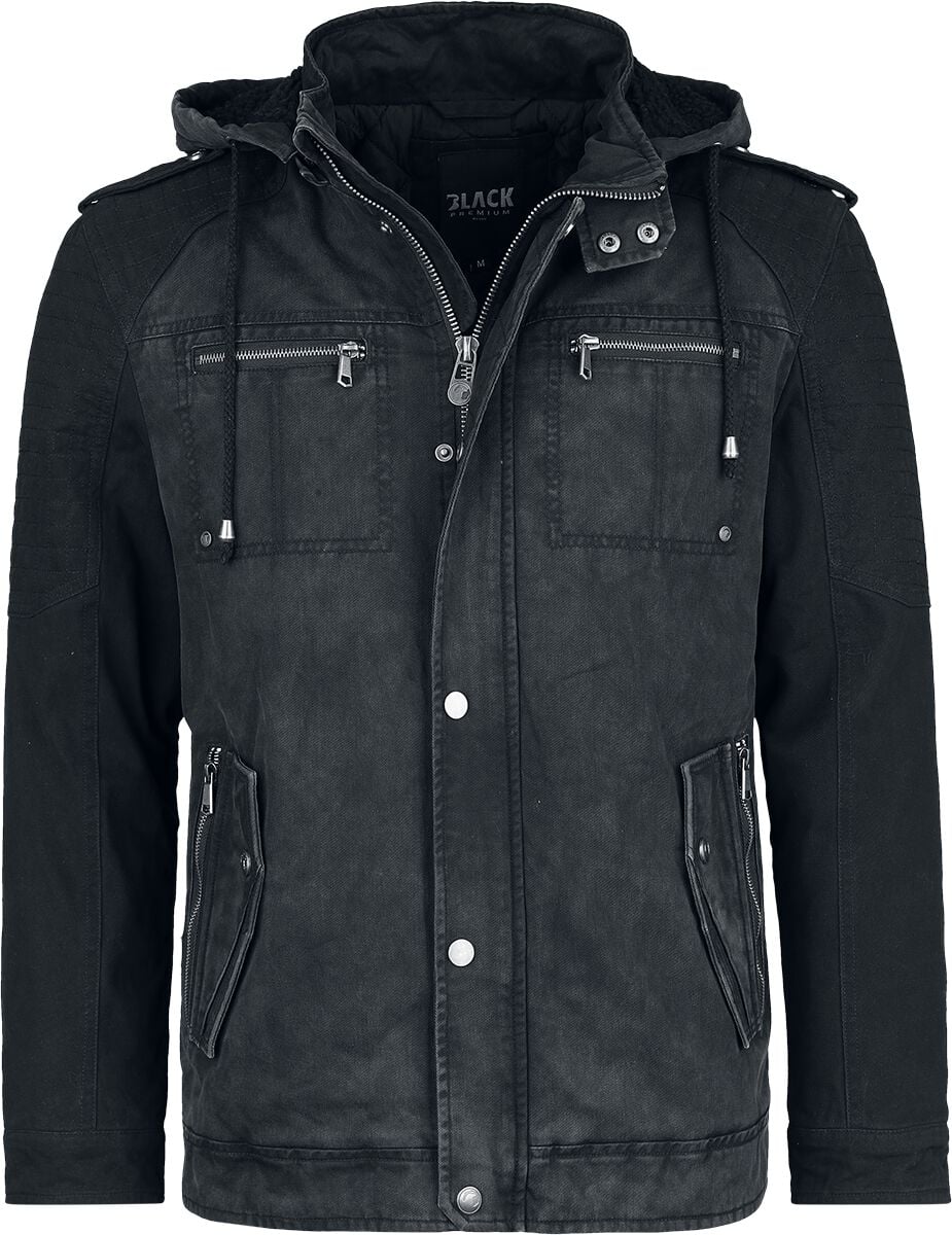 Veste d'hiver  de Black Premium by EMP - Veste Army Vintage - S à XXL - pour Homme - noir/gris - Black Premium by EMP