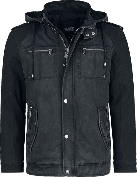 Veste d'hiver  de Black Premium by EMP - Veste Army Vintage - S à XXL - pour Homme - noir/gris - Black Premium by EMP
